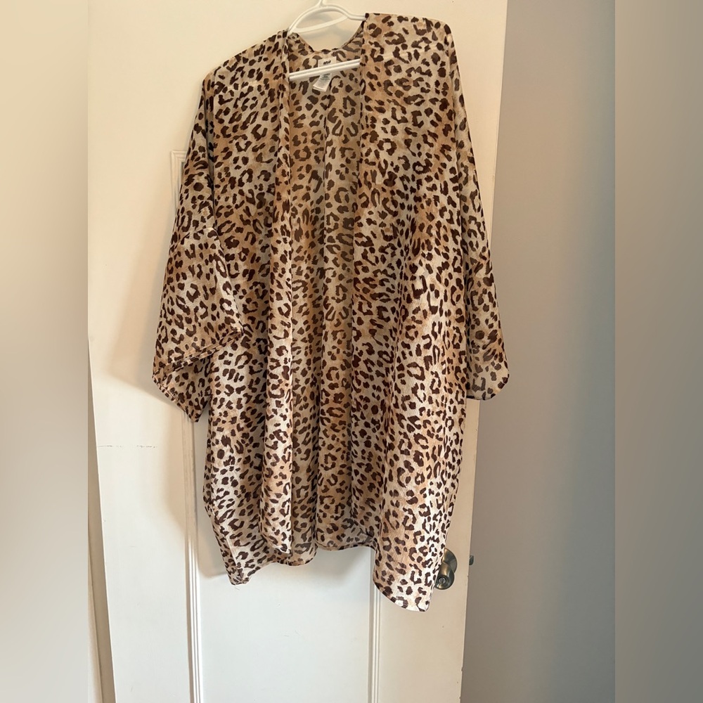 Aerie Leopard Print Blouse